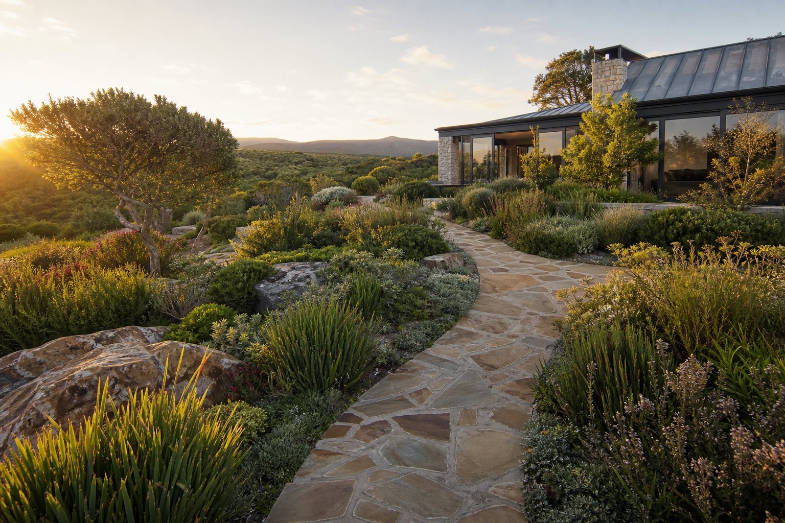 Professionally designed indigenous fynbos garden
