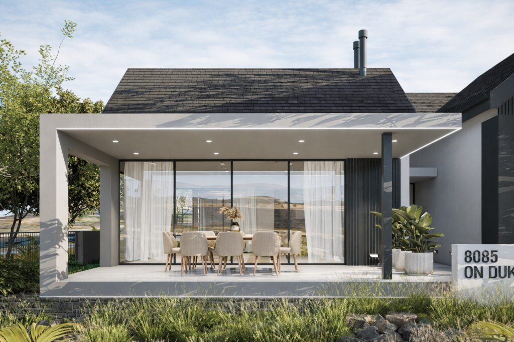 Architectural rendering of the proposed home on Erf 8085 - view 2