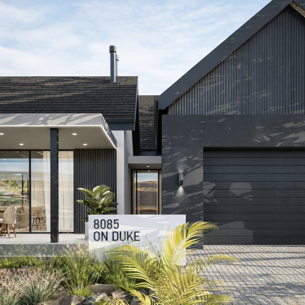 Architectural rendering of the proposed home on Erf 8085 - view 4