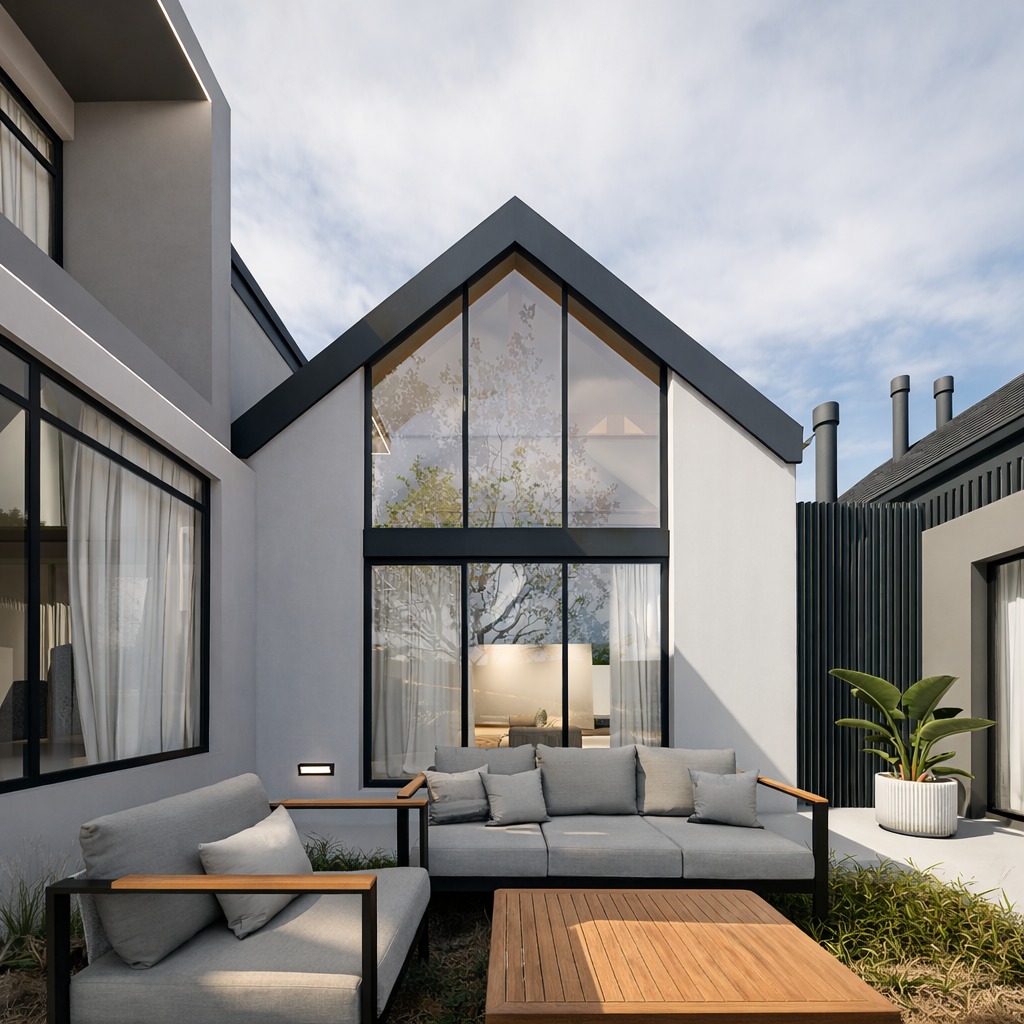 Architectural rendering of the proposed home on Erf 8085 - view 6