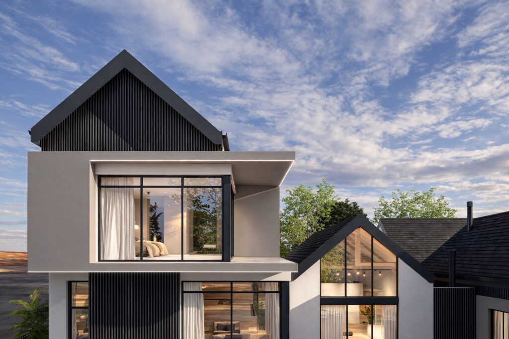 Architectural rendering of the proposed home on Erf 8085 - view 7