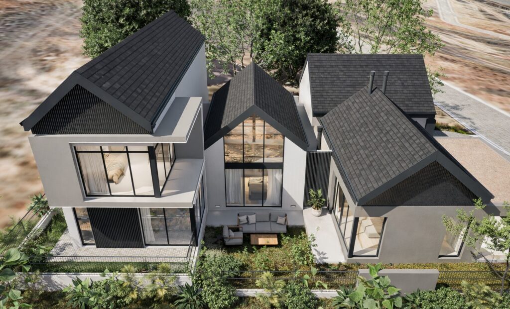 Architectural rendering of the proposed home on Erf 8085 - view 9